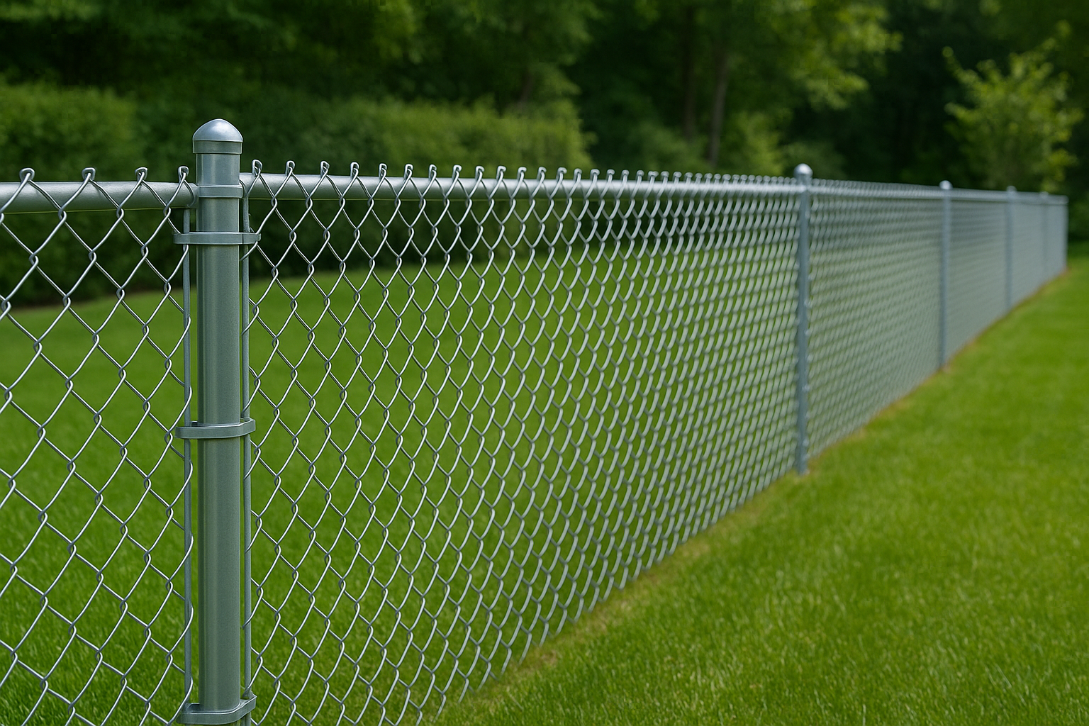Chain link fence