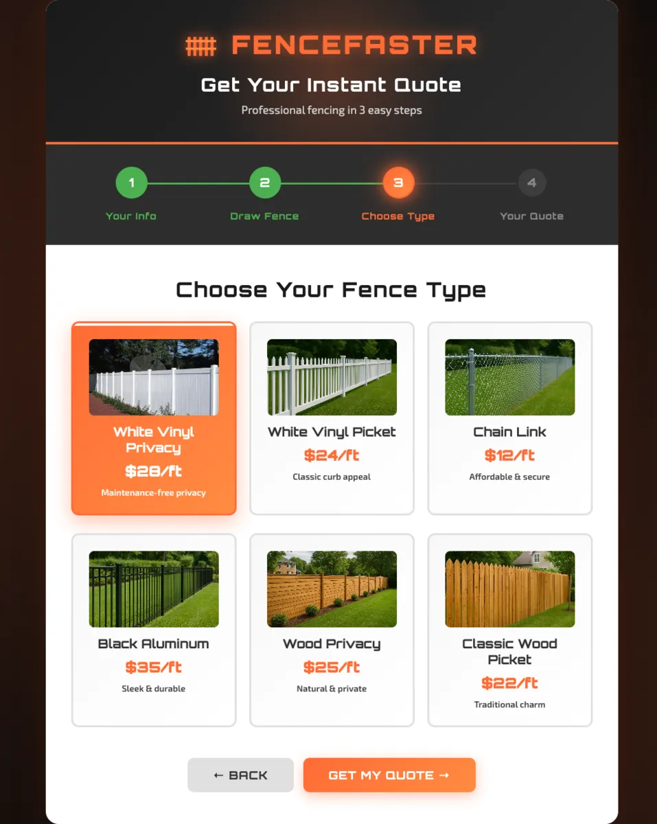 Step 2: Choose your fence style